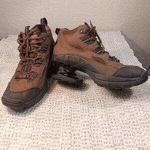 Z-Coil Men’s Brown Lace Up Boots Shock Absorbing Spring Comfort Pain Relief sz 9